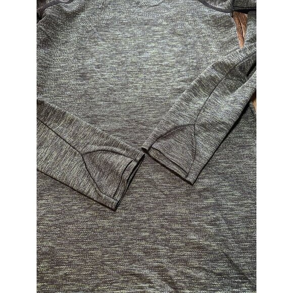 Lululemon Swiftly Speed Long Sleeve Black / Deep Coal/Clean Green/Azure Size 4 - Picture 7 of 7